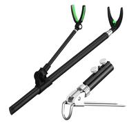 Bank Fishing Rod Holder | Stainless Steel Heavy Duty Fishing Pole Holders,Fish Equipment for Boat Dock River Camping Ice Bass Beach Shore Freshwater Lake