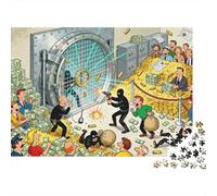 Bank Heist Vault Break-In Wooden Jigsaw Puzzle Waterproof 1000 Piece Puzzles for Adults Colourful Challenging Games