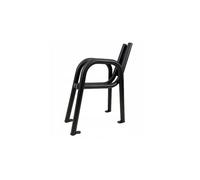 Bank Legs Bench Frame Garden Bench Steel Black BRUSSELS S 2 pcs