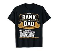 Bank of Dad Funny Money Grows On Trees Gifts from Kids Dad T-Shirt