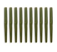 Bank Tackle Anti Tangle Sleeves 35mm Rig Making Carp Fishing Tackle Terminal Tackle (Green, 20 Pack)