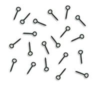 Bank Tackle Bait Screws 12mm - 3 Styles Available - Black Metal Carp Fishing Terminal Rig Tackle Pop Ups - Choose Quantity x 10, 20, 50 or 100 Pieces (Bait Screw, x 100 Pack)