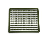 Bank Tackle Boilie Stops Carp Fishing Terminal Tackle Hair Rig Stoppers 8 Colours (Dark Green, x 20 Cards)