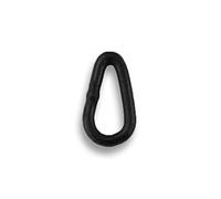 Bank Tackle Carp Fishing Tackle Tear Drop Link Loop - Rig Making Quick Change Swivels Black (x 100 Pack)