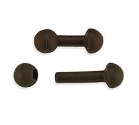 Bank Tackle Chod Beads Helicopter Rigs Carp Fishing Tackle Line Protector Zig Rig (x 10 Pack, Brown)