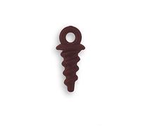 Bank Tackle Plastic Bait Screws Carp Fishing Terminal Rig Tackle Pop Ups (X 50 Pack, Brown)