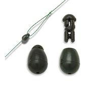 Bank Tackle Quick Change Beads Carp Terminal Tackle Method Feeder Match Fishing 3 Colours (Green, x 100 Pack)