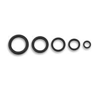 Bank Tackle Rig Rings Carp Fishing Terminal Tackle Matt Black (3.7mm Small, x 20 Pack)