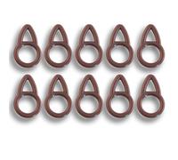 Bank Tackle Running Rig Ring Easy Run Rings Carp Pike Fishing Terminal Tackle 3 Colours (x 50 Pack, Brown)