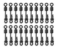 Bank Tackle Size 8 Clam Lock Quick Change Swivels (x 20 Pack)