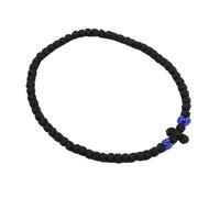 BANKAIJEWE Handmade Gr hristian Knitted Braided Adjustable Prayer Rope Komboskoini Chot Forki Brojanica Religion Bracelet