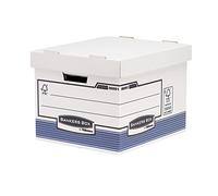 Bankers Box 0026101 System Storage Box, Standard - Blue, Pack of 10