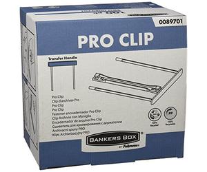 Bankers Box 0089701 ProClip Archive Clip 100 mm with Frame, 100% Recycled, White, 100 Pieces