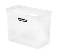 BANKERS BOX 1 Pack Portable Open Desktop Plastic File Storage Box with Hanging Rails, Side Handle, Organizer Bin, Letter