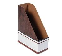 Bankers Box 12-Pack Magazine File Holders, 4" x 9" x 11-1/2", Wood Grain