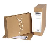 Bankers Box 25 Storage Bags - Manila Paper Bag with Handle - 101 x 356 x 254mm - Pack of 25