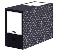 Bankers Box Decor 150mm Transfer File Midnight Blue/Grey (Pack of 5)