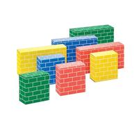 BANKERS BOX at Play Cardboard Building Blocks for Kids - 40 Pack of Large & Medium Stackable Play Bricks - FSC Certified - 100% Recyclable Construction Toy - Ages 3+