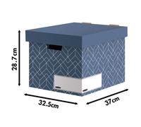 Bankers Box Blue Decor Storage Box (Pack Of 5) - 4483701