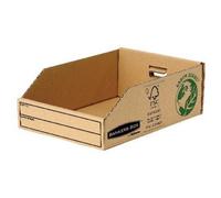 Bankers Box by Fellowes Parts Bin Earth Series 200mm Corrugated Packed Flat Pack of 50
