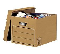 Bankers Box Cardboard Archive Box Brown 390mm x 250mm x 320mm Pack of 10