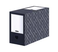 Bankers Box Decor 150mm Transfer File Midnight Blue/Grey (Pack of 5)