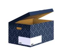 Bankers Box Decor Flip Top Box - Urban Midnight Blue Pack of 5