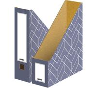 Bankers Box Decor Magazine File - Urban Slate Blue Pack of 5