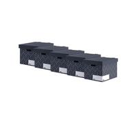 Bankers Box Decor Storage Box Urban Midnight Blue Pack of 5