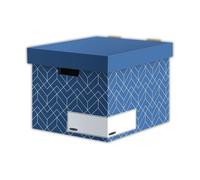 Bankers Box Decor Storage Box - Urban Slate Blue Pack of 5