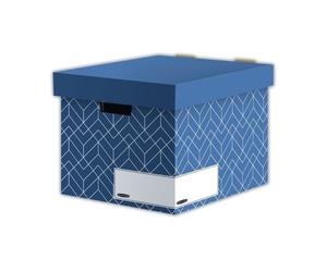 Bankers Box Decor Storage Box - Urban Slate Blue Pack of 5