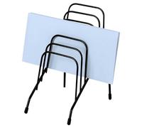 Fellowes Step File Junior Wire Organizer Rack, 6 Sections, Black (72613)