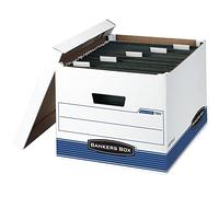 Bankers Box Hang'N'Stor Medium-Duty Storage Boxes, Letter/Legal, 4 Pack (00785 )