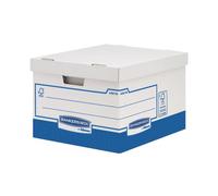 Bankers Box by Fellowes – Storage Box Basics 4461601 – Heavy Duty with Lids – Pack of 10