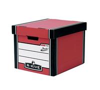 Bankers Box Premium 726 Tall Storage Box - Red, Pack of 10