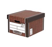 Bankers Box Premium Archive Durable Classic Box Wood Grain (5 Pack) 7250513