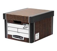Bankers Box Premium Presto Classic Archive Boxes Woodgrain 257(H) x 342(W) x 400(D) mm Pack of 10