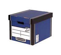 Bankers Box Premium Presto Storage Box Blue/White (Pack of 10) 7260603