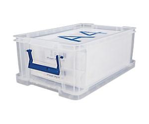 Bankers Box Prostore PP (Polypropylene) Storage Box 10 L With Lid Transparent 39.5 x 25.5 x 15.5 cm Pack of 4