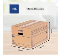 Bankers Box Smoothmove C-Flute Everyday Moving Box 39 Litre