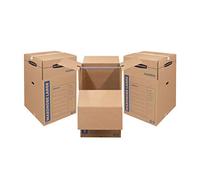 BANKERS BOX SmoothMove Wardrobe Box Large, 3 Pack (8811001)