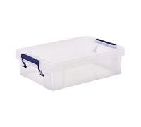 BANKERS BOX Storage Box 2.3L (10 Pack) - BPA-Free, Stackable Plastic Organizer with Clip-Lock Lid, Impact-Resistant & Fully Recyclable for Home & Office Supplies