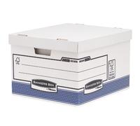 Bankers Box System 380 x 287 x 430mm Large Storage Box - Blue (Pack of 10)