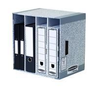 Bankers Box System File Store for A4 / Foolscap Large Grey Pack of 5 (1840)