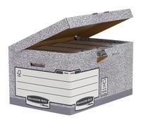 Bankers Box System Flip Top Storage Box Grey (Pack of 10) 01815