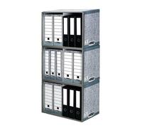 Bankers Box System Stax File Heavy Duty Storage Unit Grey (Pack of 5) 01850