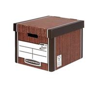 Bankers Box Woodgrain Tall Premium Storage Box (10 Pack) 7260501