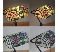 Bankers Lamp Green, Lamp Antique Table Lamp, Vintage Bankers Lamp Green Glass Desk Lamp Retro with Pull E27 Bedside Lamp Office Lamp Table Light for Office Desk Livingroom,D