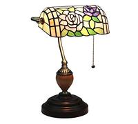 Bankers Lamp, Lamp,Desk Lamp,Vintage Lamp, Table Lamp,Bedside Lamps,Reading Lamps for Bedside Table Study Office,Alloy Base,W11 H15,Rose l