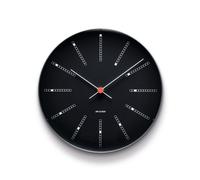 Arne Jacobsen - Bankers Wall Clock Black, 290 mm - Black